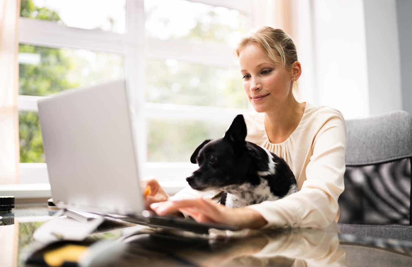 lady with laptop