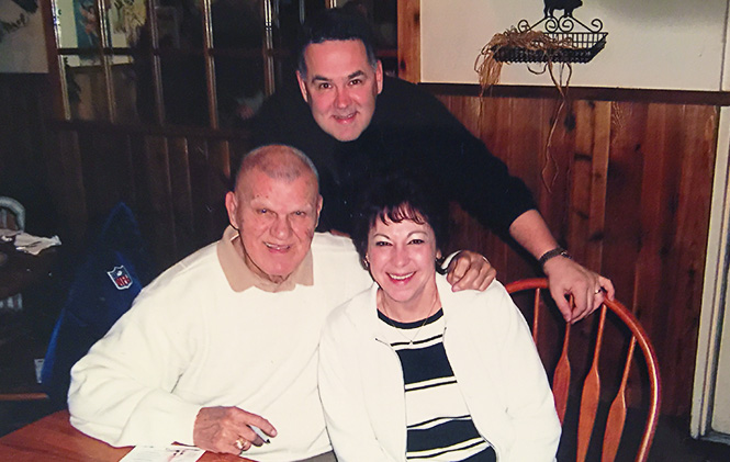 Bill Davis with the moose and wife
