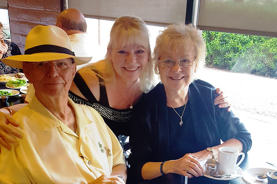 susan with her parents