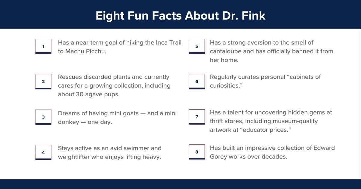 Eight Fun Facts About Dr. Fink