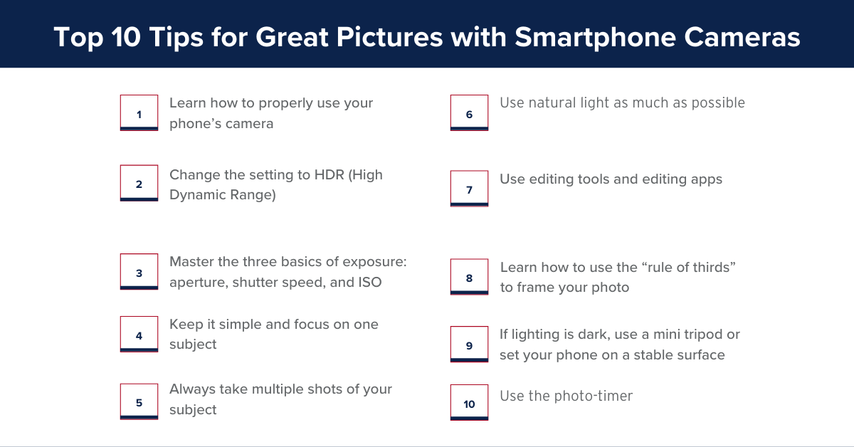 tips for smart phone photos