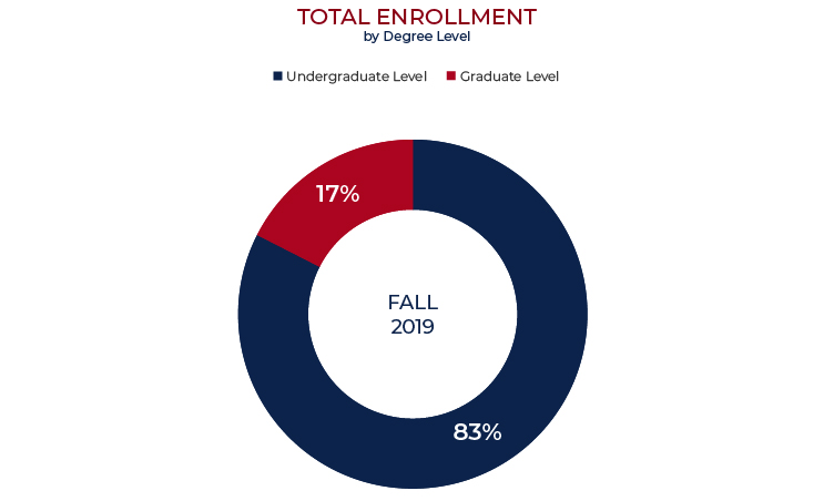 Total Enrollment by Degree Level Chart1