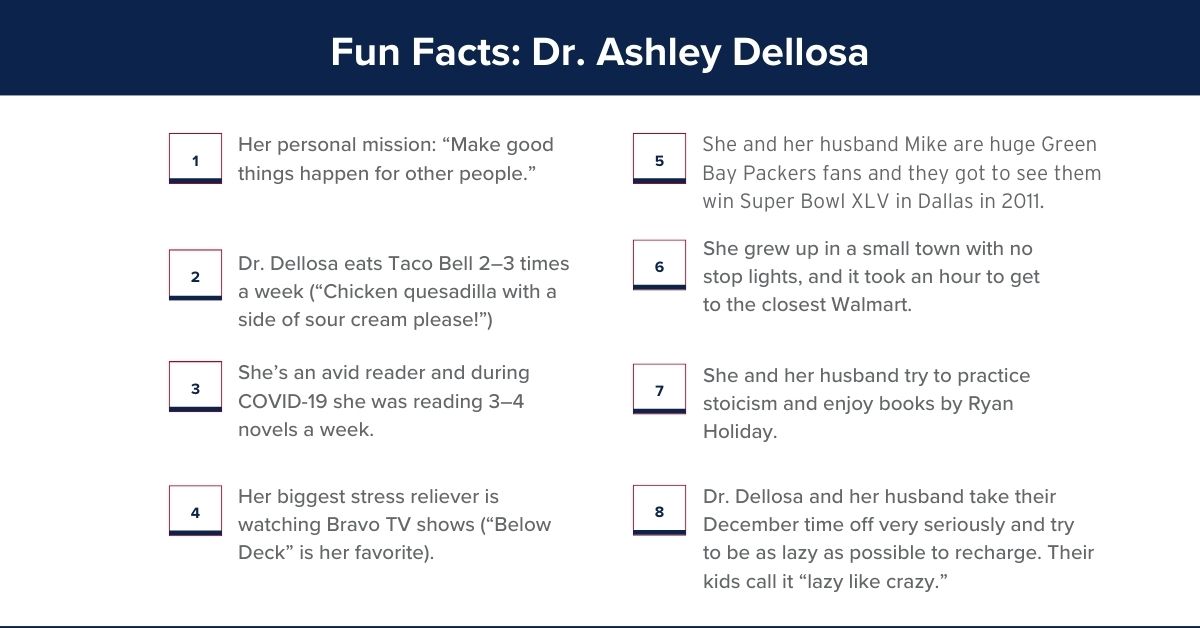 UAGC Faculty of the Month Dr. Ashley Dellosa Fun Facts
