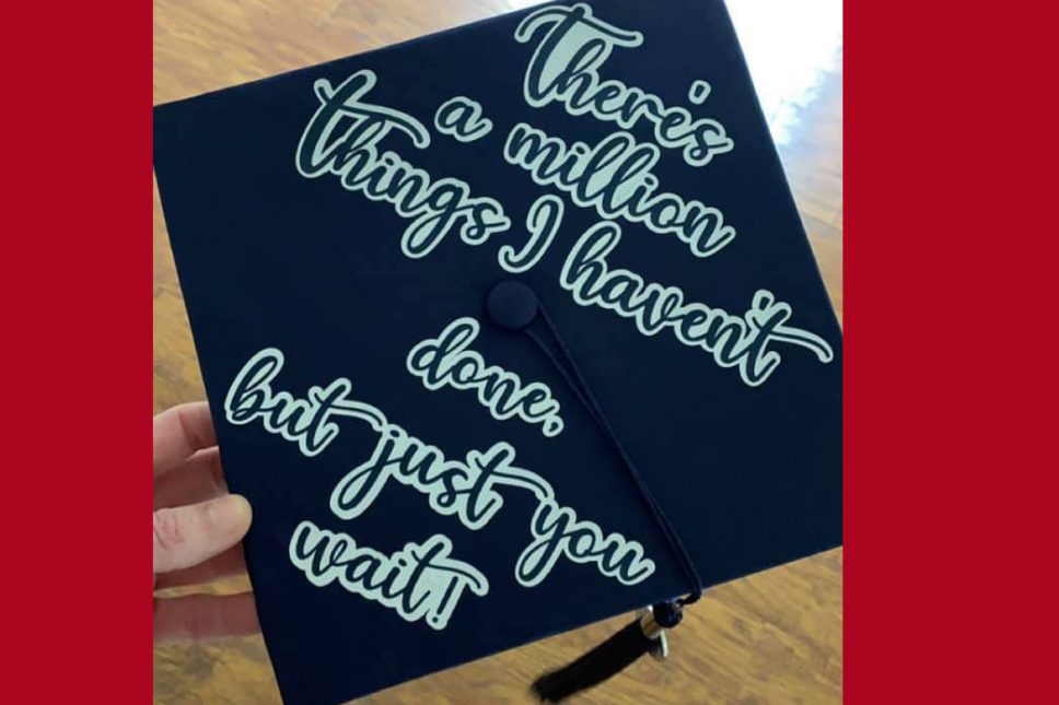 uagc graduation cap the future is bright