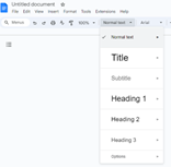 Font Styles in Google Docs