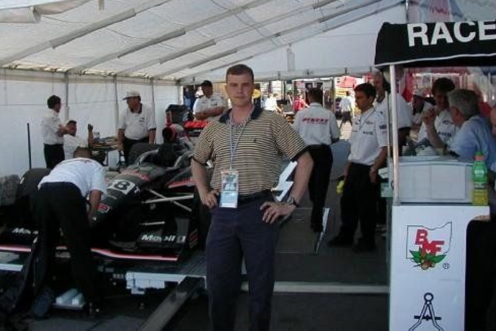 michael hayden with racecar