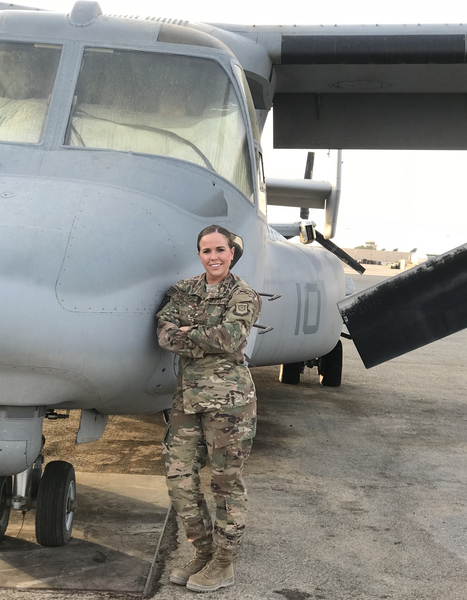 mereena anderson with plane