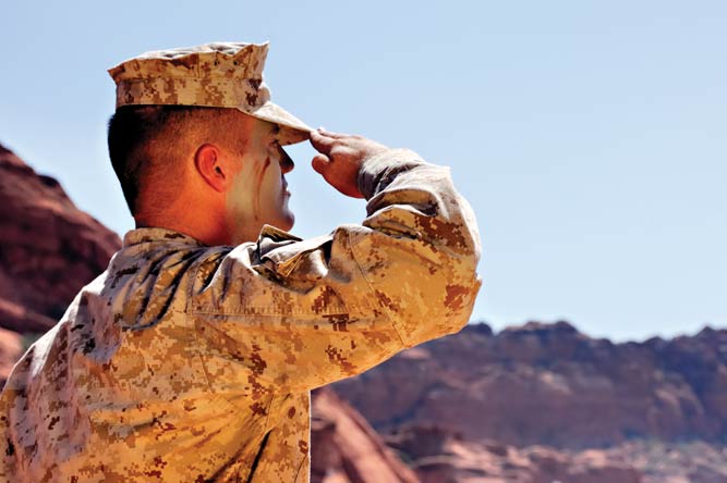 military salute
