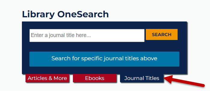 search for journal titles