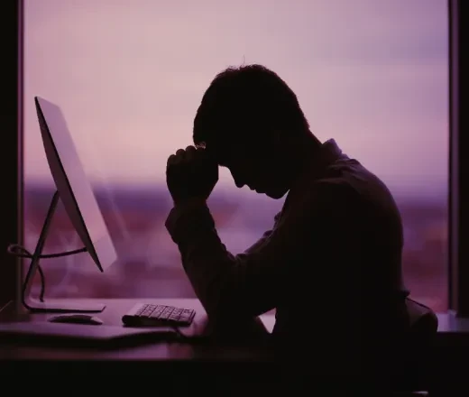 man asking for god's forgiveness for the site he's about to visit
