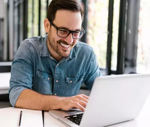 Man on laptop