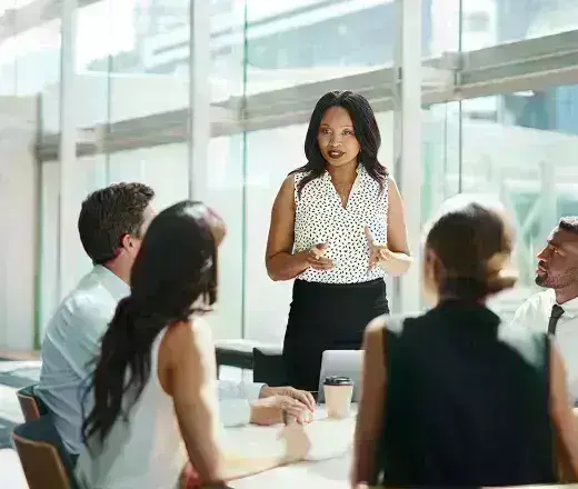 People in a meeting