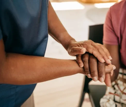 people holding hands