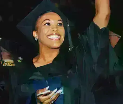 UAGC graduate celebrating