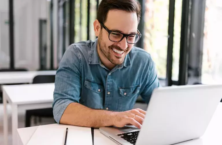 Man on laptop