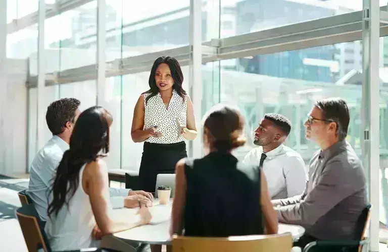People in a meeting