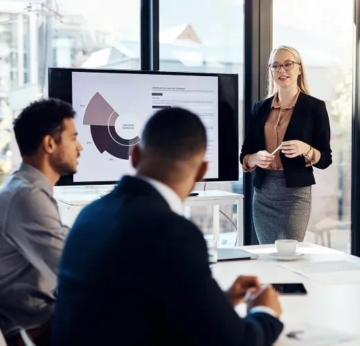 Lady doing presentation