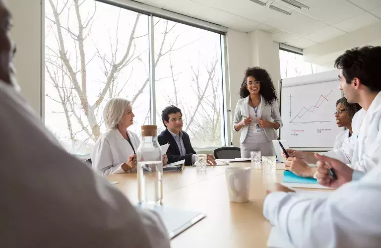 Lady doing presentation