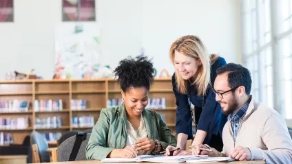 People in a discussion