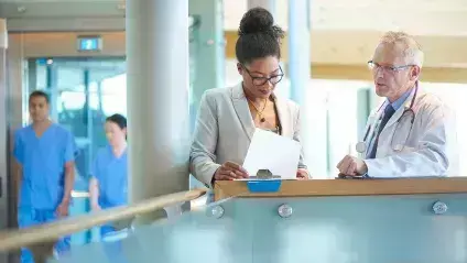 Healthcare Professionals Discussing