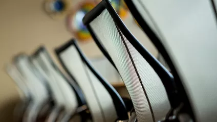 chairs in a conference room