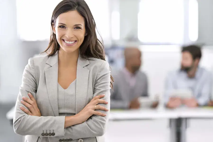 smiling business woman