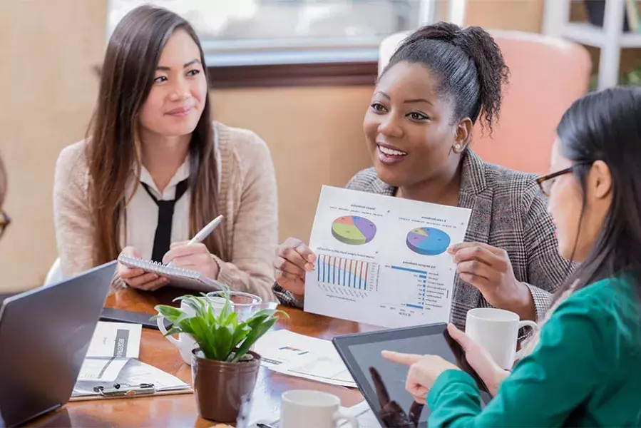 Women in a meeting