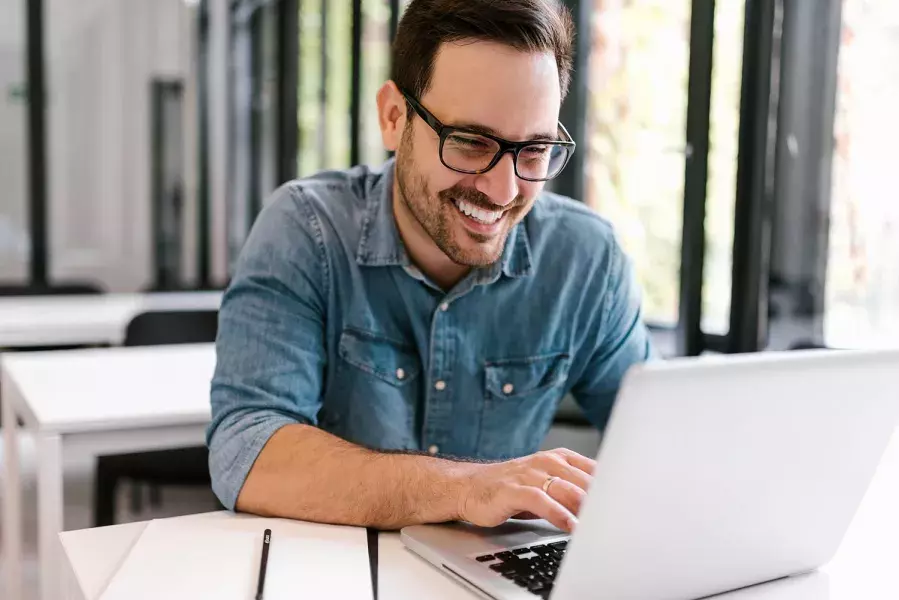 Man on laptop