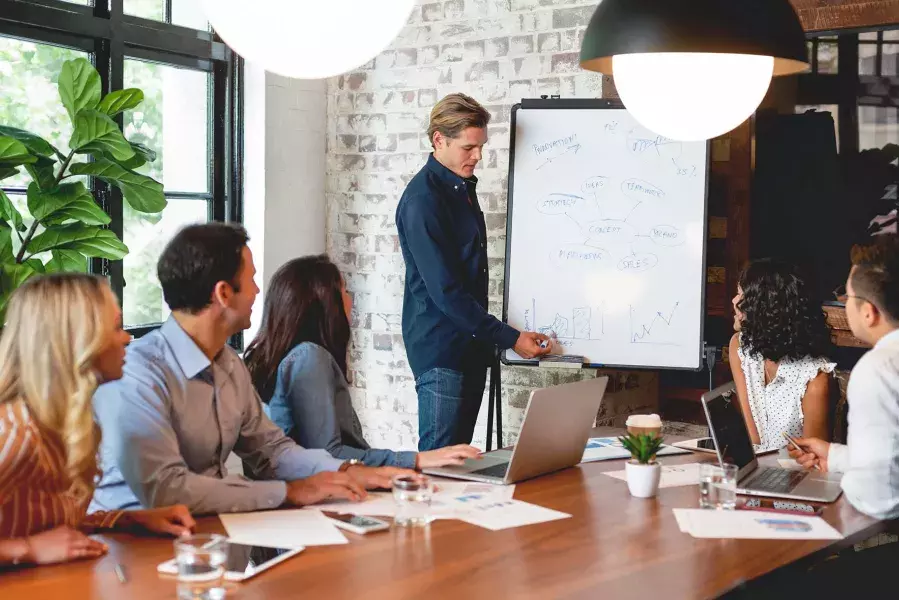 Group in a meeting