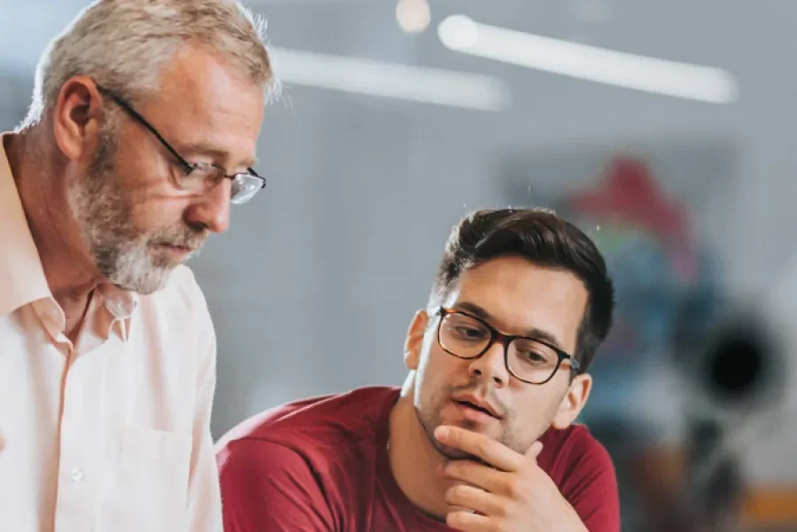 employees in a conference room