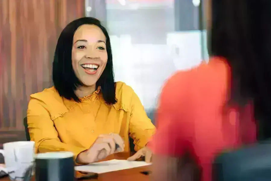 Employees in a room