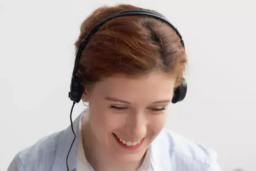 Student on a laptop
