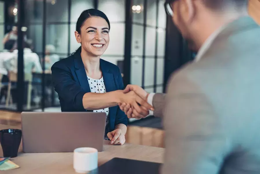 People shaking hands