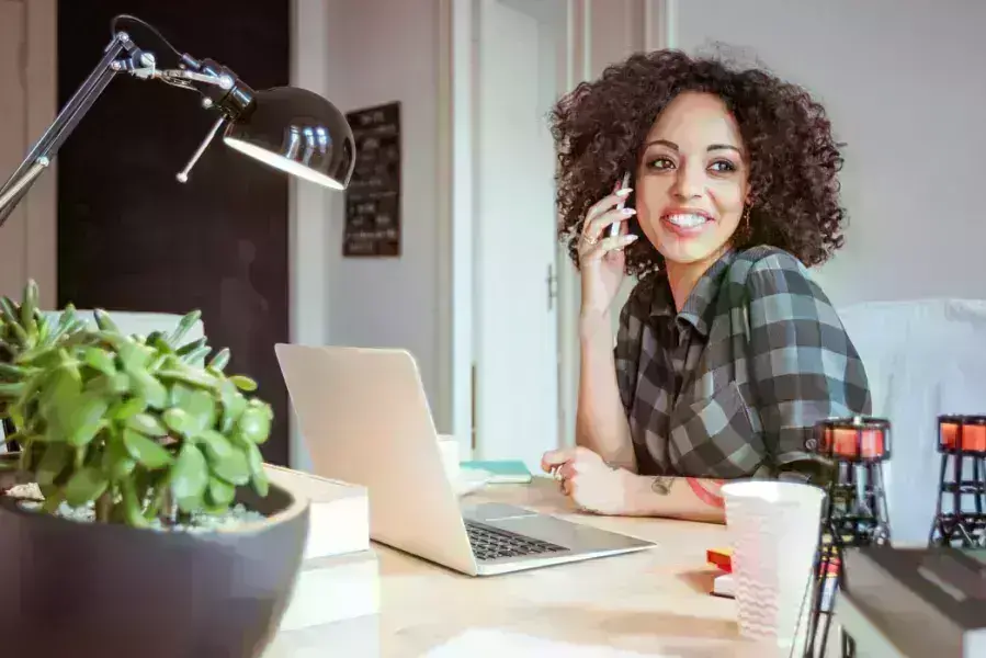lady talking on her cell phone