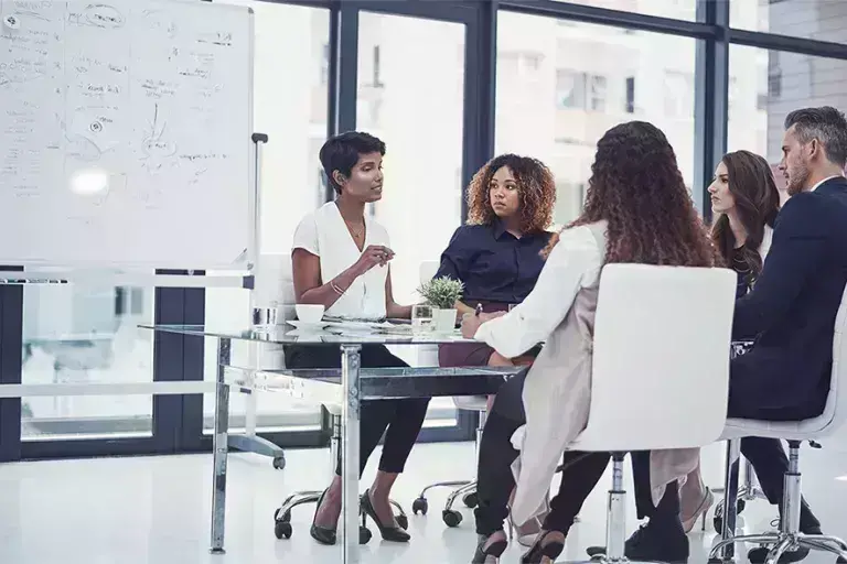 people in a meeting