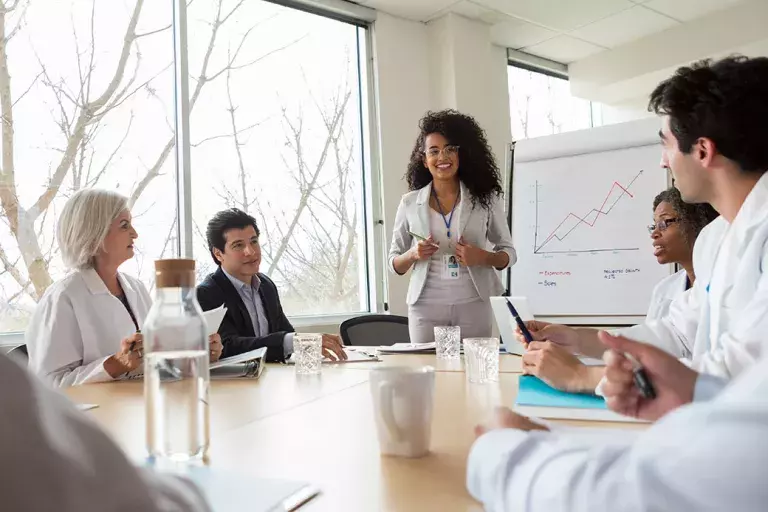 Lady doing presentation