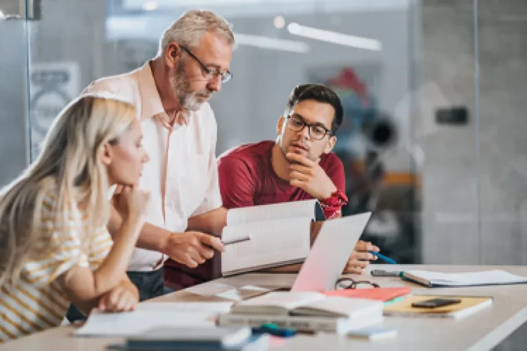 employees in a conference room