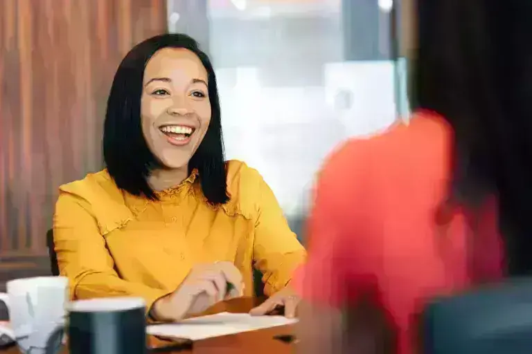 Employees in a room