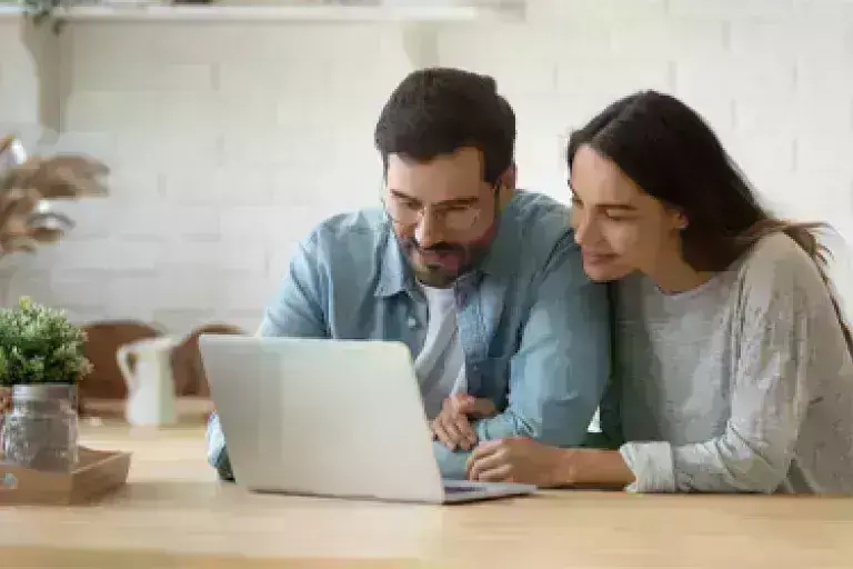 Student on a laptop