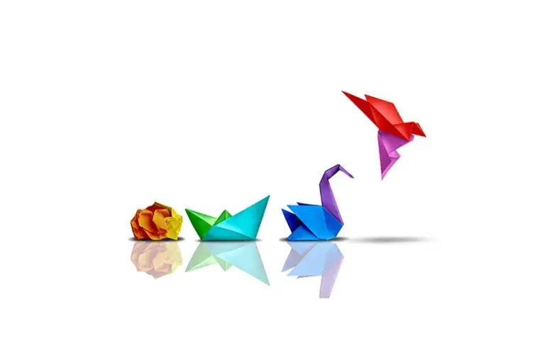 TLC Conference Rainbow Origami Design