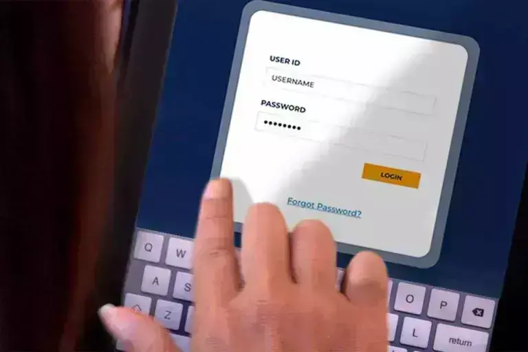Woman on a tablet